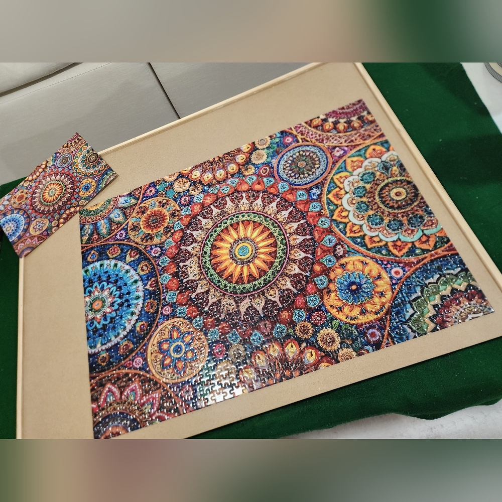 Colorful Mandala Jigsaw Puzzle 1000 Pieces! - Picture 4 of 4